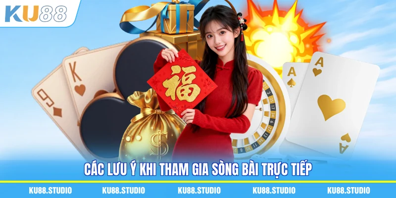 Các lưu ý khi tham gia sòng bài trực tiếp